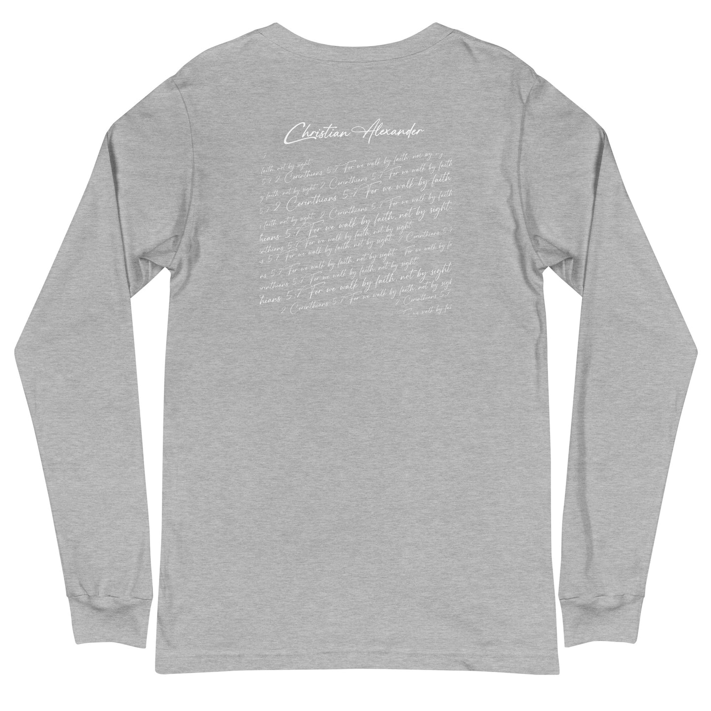 Faithful Comfort: Christian Alexander Long Sleeve Tee"