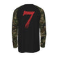 Christian Alexander Lion Heart Camo Script Long Sleeve Tee