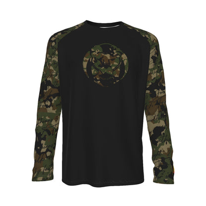 Christian Alexander Lion Heart Camo Script Long Sleeve Tee