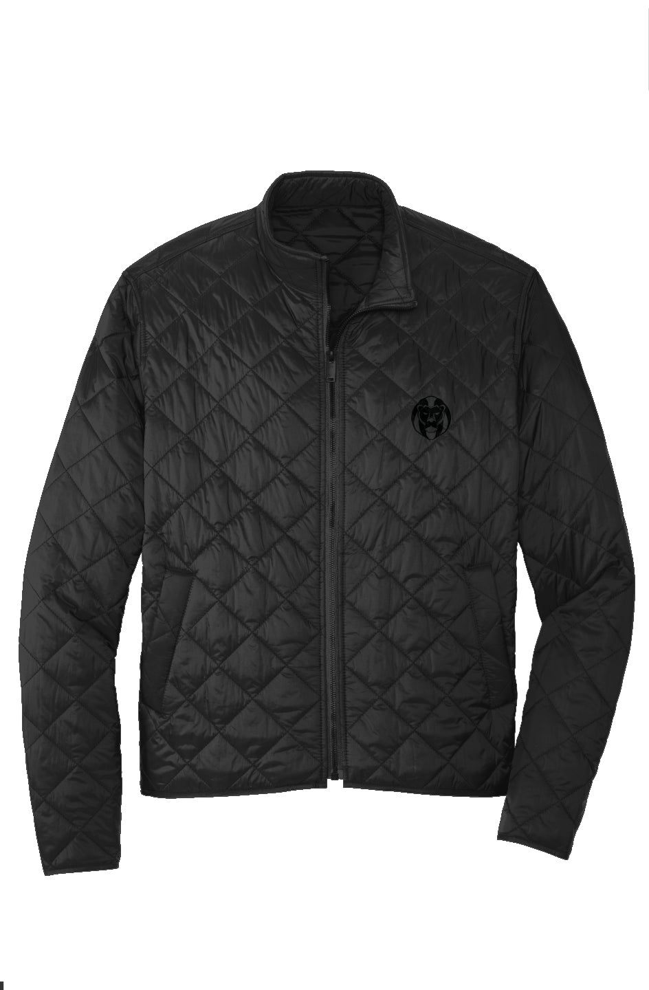 Urban Radiance: Christian Alexander's Diamond Quilt Jacket