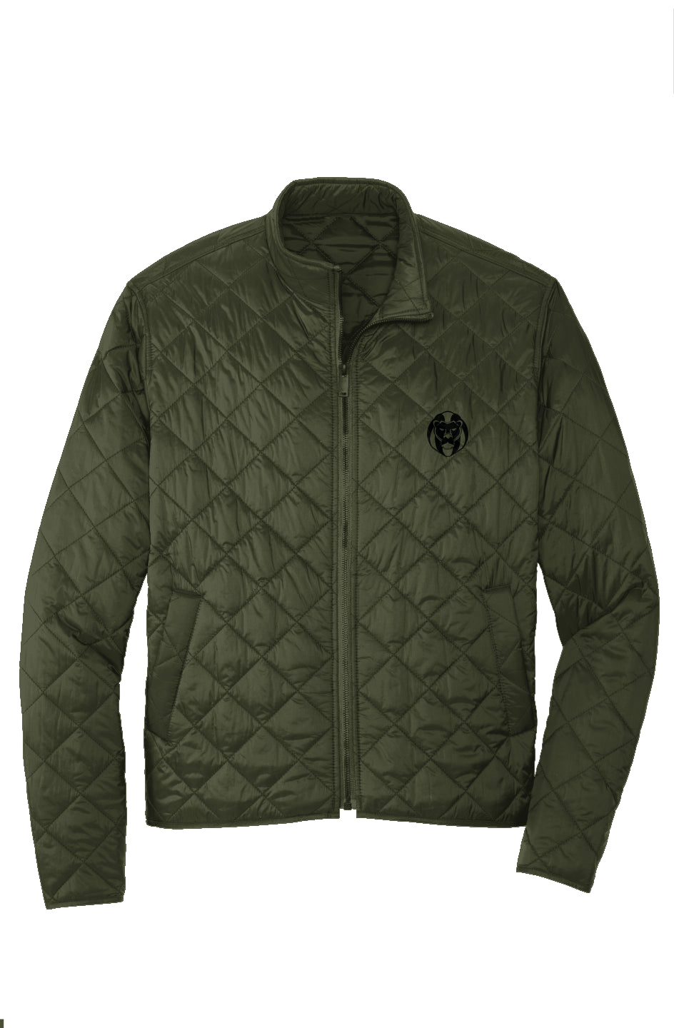 Urban Radiance: Christian Alexander's Diamond Quilt Jacket