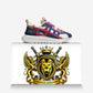 CJ-C947 Crown Jewels Sneakers by Christian Alexander (Blue Red Tan)
