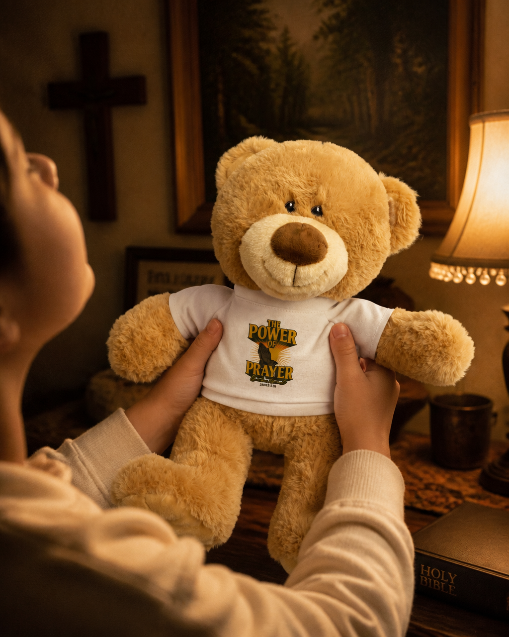 “Prayer Bear” – Faith-Filled Comfort Companion