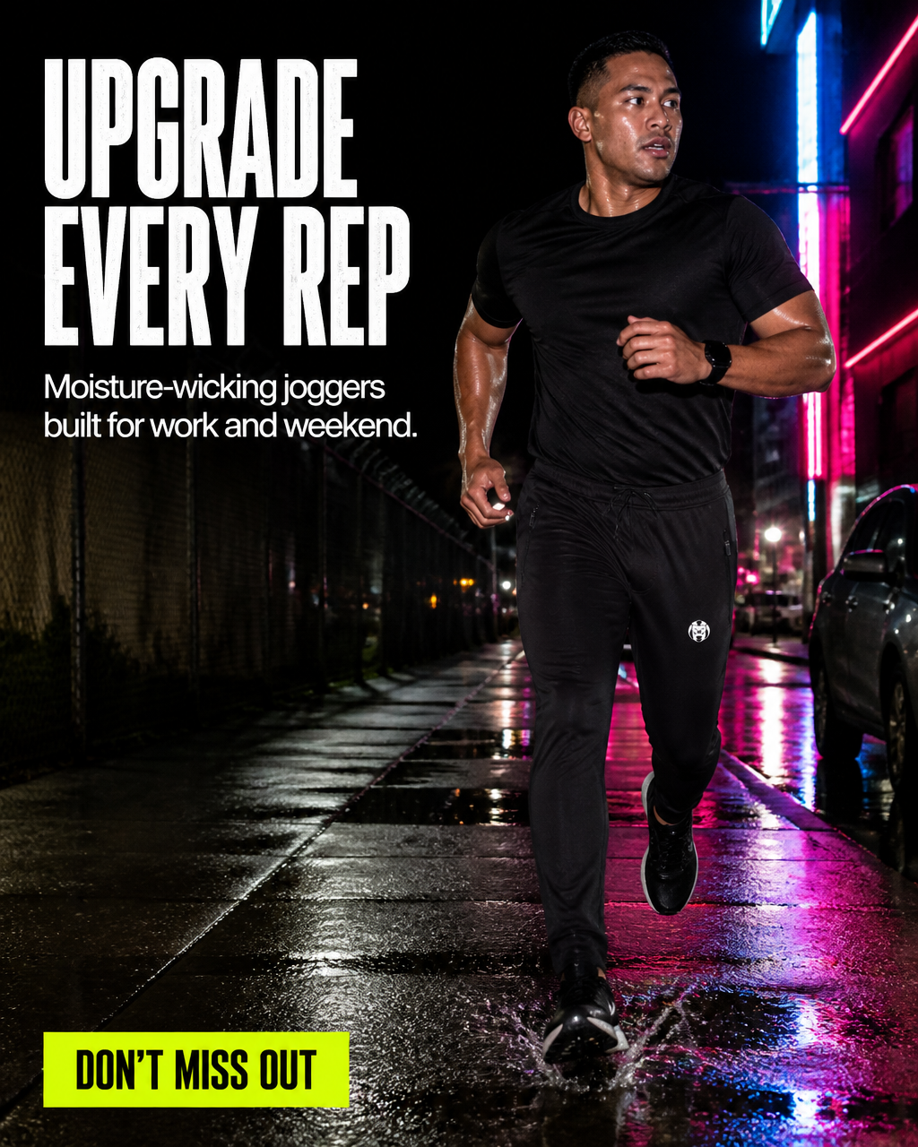 Flex Motion: Christian Alexander's Performance Joggers