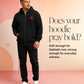 Lion Heart Embroidered Zip Script Hoodie