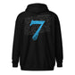 Lion Heart Embroidered Zip Script Hoodie