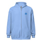 Lion Heart Embroidered Zip Script Hoodie