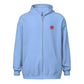 Lion Heart Embroidered Zip Script Hoodie