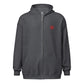 Lion Heart Embroidered Zip Script Hoodie