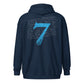 Lion Heart Embroidered Zip Script Hoodie
