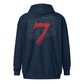 Lion Heart Embroidered Zip Script Hoodie