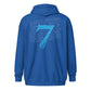 Lion Heart Embroidered Zip Script Hoodie