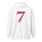 Lion Heart Embroidered Zip Script Hoodie