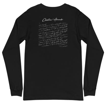 Faithful Comfort: Christian Alexander Long Sleeve Tee"